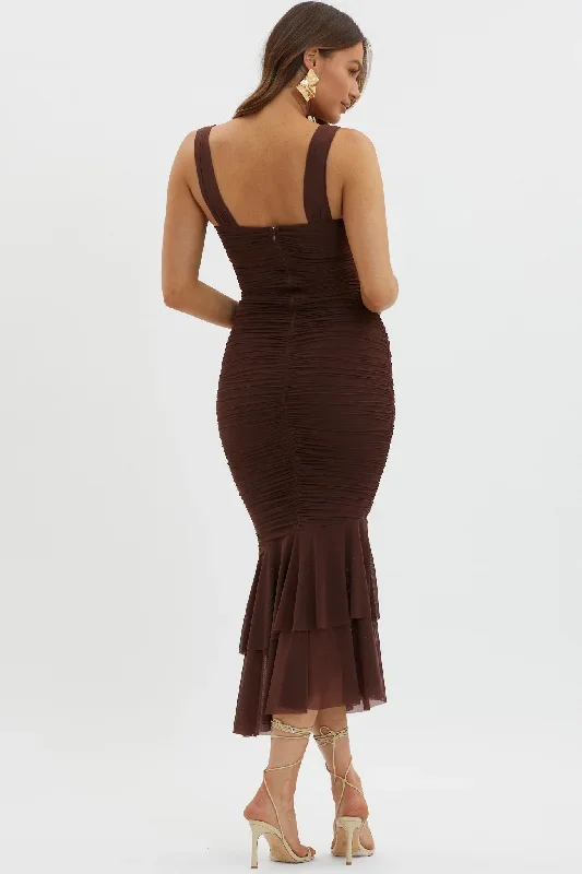 nadia-ruched-fishtail-maxi-dress-chocolate