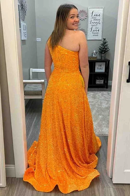 orange-one-shoulder-a-line-sequins-long-prom-dress