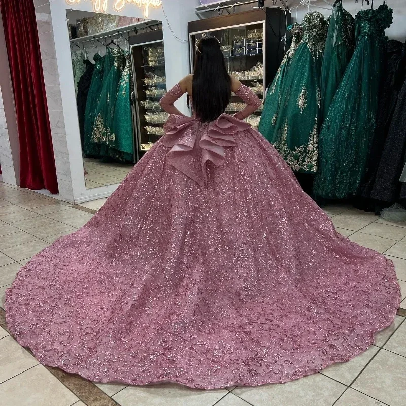 pink-sparkly-off-the-shoulder-quinceanera-dresses-ball-gown-lace-crystal-beading-tull-corset-for-sweet-16-girls-vestidos-de-15