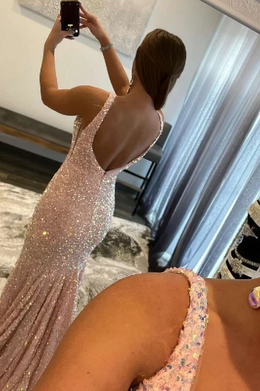 plunge-pink-sequin-mermaid-long-formal-dress