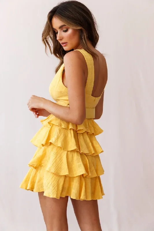 queensland-tiered-frill-belt-dress-mustard