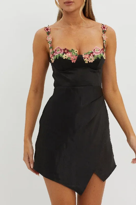 rose-garden-floral-applique-wrap-mini-dress-black