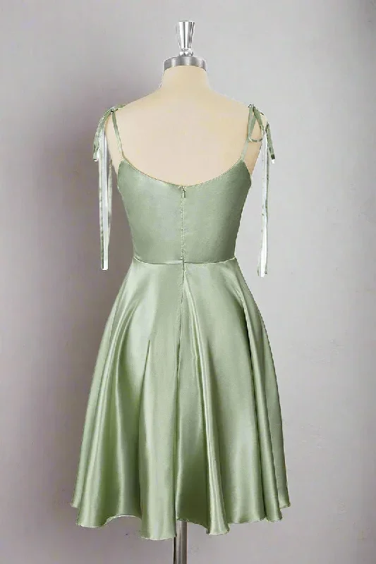 tie-shoulder-sage-green-cowl-neck-a-line-short-party-dress-fancyvestido