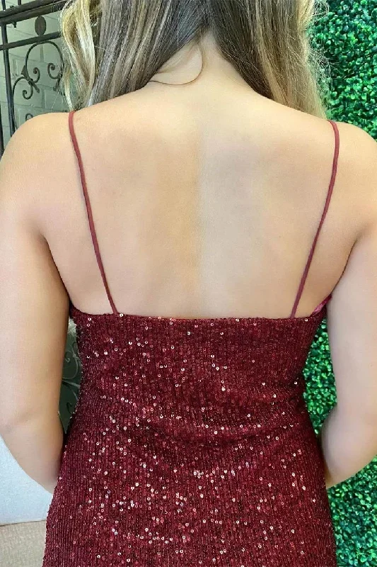 tight-burgundy-sequins-short-party-dress