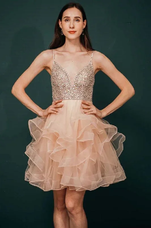 tulle-sequin-short-party-dress-pink-and-green