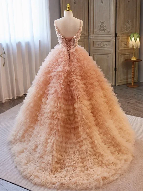 unique-v-neck-tulle-sequin-orange-pink-long-prom-dress-orange-pink-sweet-16-dress